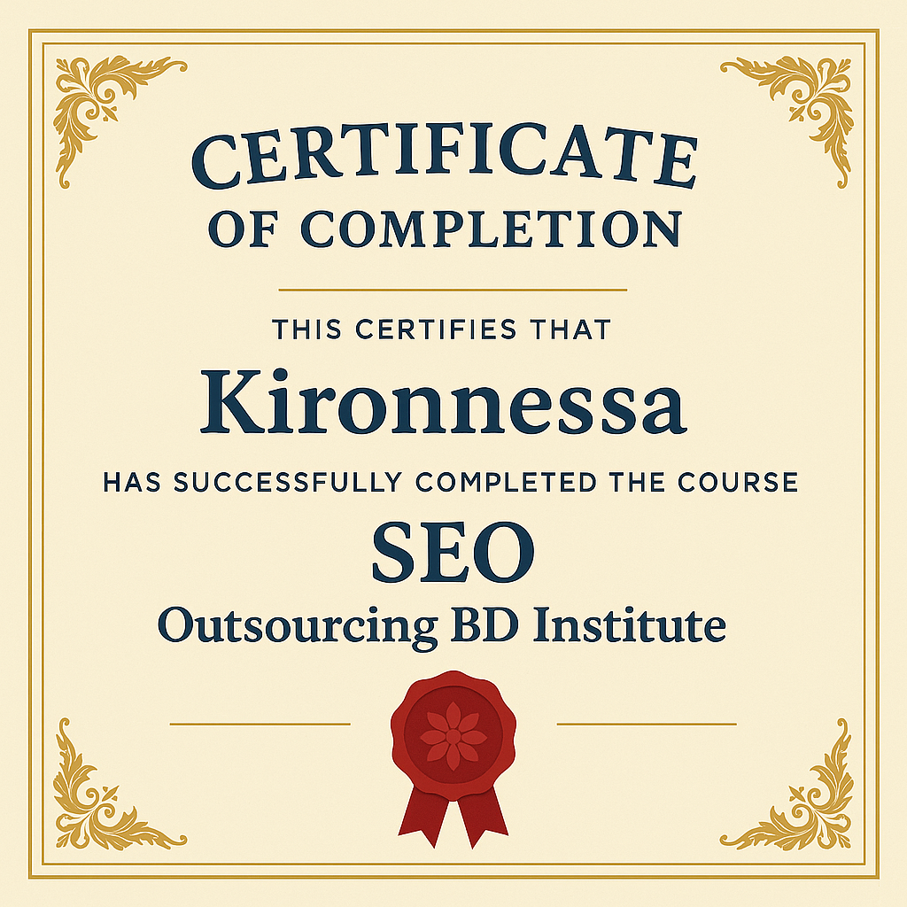 #kironnessa,#SEOcertificatebykironnessa,#bestseoexpertkironnessa
